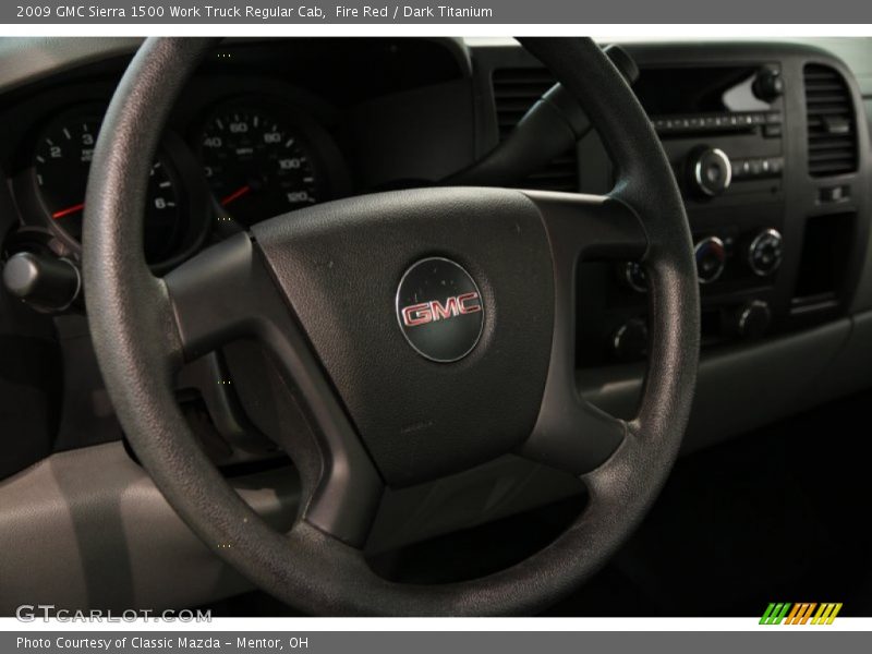 Fire Red / Dark Titanium 2009 GMC Sierra 1500 Work Truck Regular Cab
