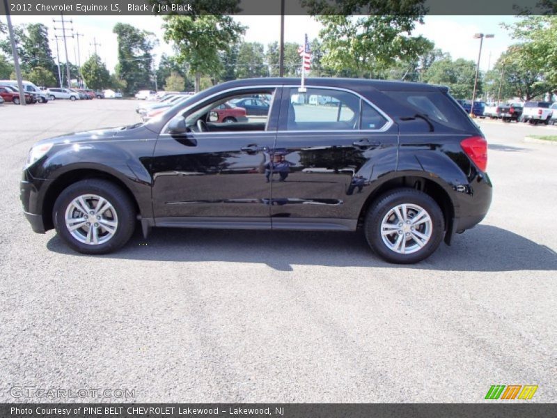 Black / Jet Black 2012 Chevrolet Equinox LS