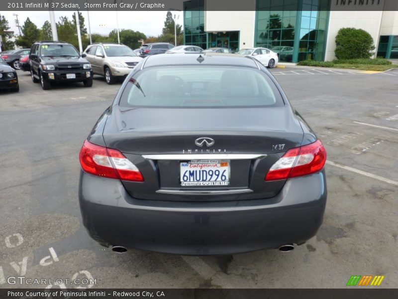 Storm Front Gray / Graphite 2011 Infiniti M 37 Sedan
