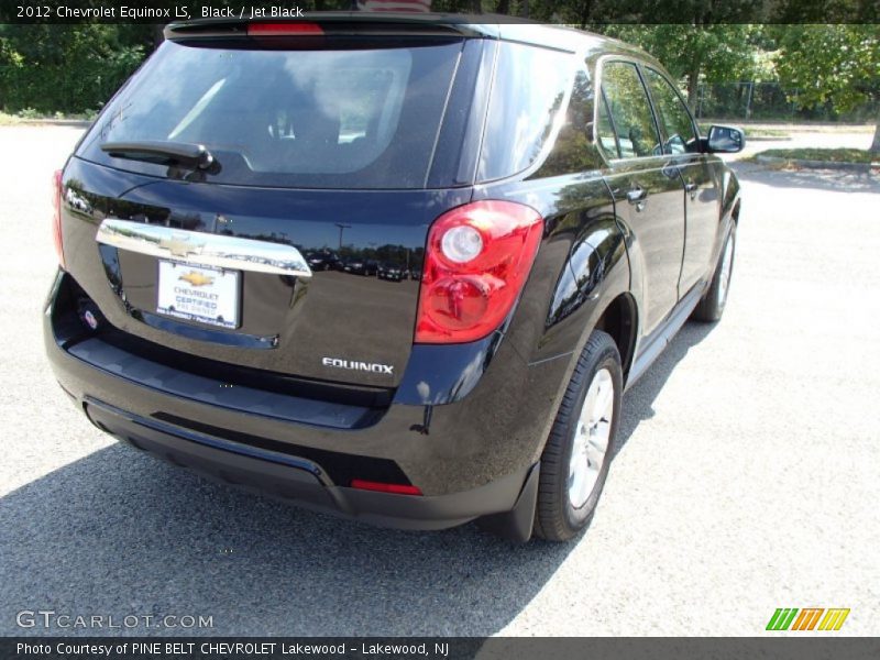 Black / Jet Black 2012 Chevrolet Equinox LS