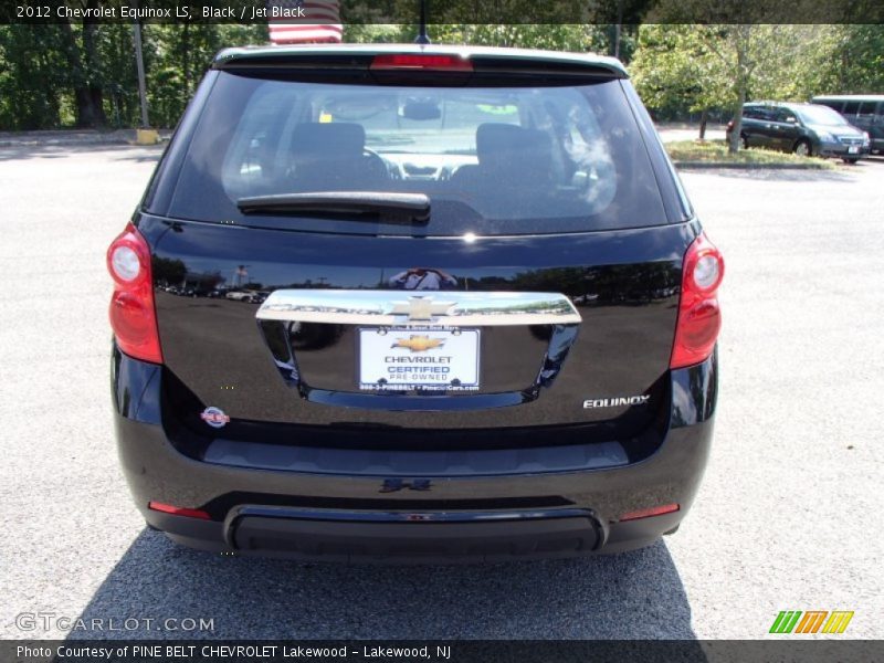 Black / Jet Black 2012 Chevrolet Equinox LS