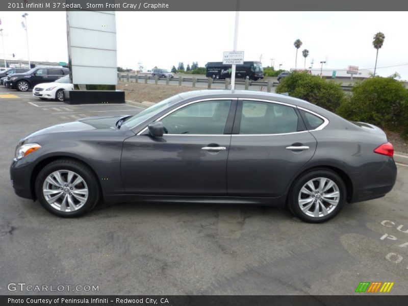 Storm Front Gray / Graphite 2011 Infiniti M 37 Sedan