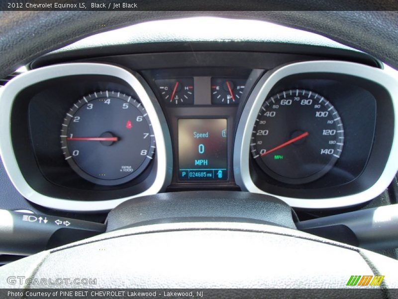 Black / Jet Black 2012 Chevrolet Equinox LS