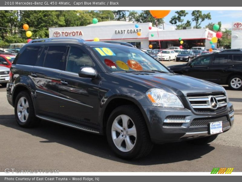 Capri Blue Metallic / Black 2010 Mercedes-Benz GL 450 4Matic