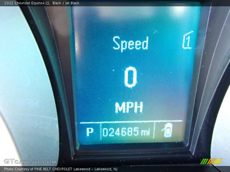 Black / Jet Black 2012 Chevrolet Equinox LS
