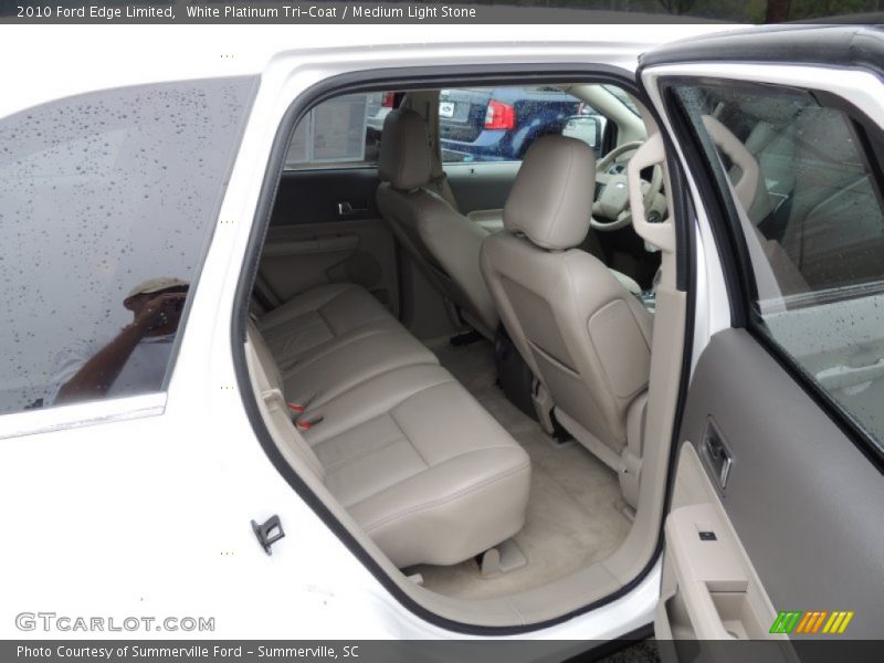 White Platinum Tri-Coat / Medium Light Stone 2010 Ford Edge Limited