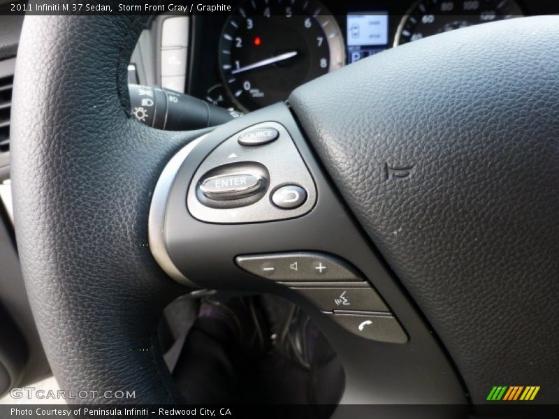 Storm Front Gray / Graphite 2011 Infiniti M 37 Sedan