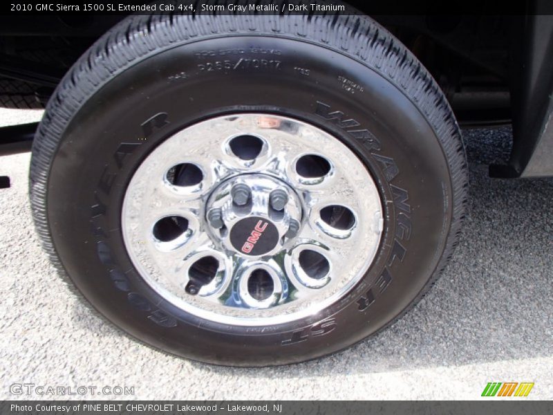 Storm Gray Metallic / Dark Titanium 2010 GMC Sierra 1500 SL Extended Cab 4x4