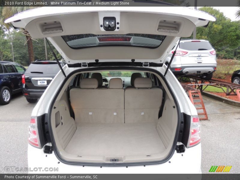 White Platinum Tri-Coat / Medium Light Stone 2010 Ford Edge Limited