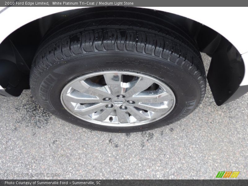 White Platinum Tri-Coat / Medium Light Stone 2010 Ford Edge Limited