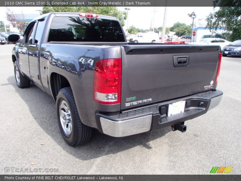 Storm Gray Metallic / Dark Titanium 2010 GMC Sierra 1500 SL Extended Cab 4x4