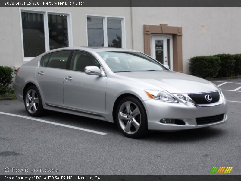 Mercury Metallic / Black 2008 Lexus GS 350
