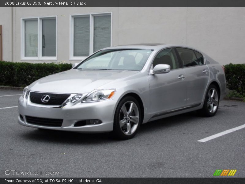 Mercury Metallic / Black 2008 Lexus GS 350
