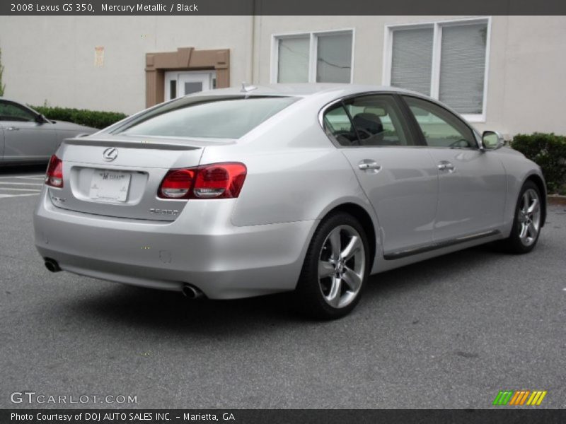 Mercury Metallic / Black 2008 Lexus GS 350