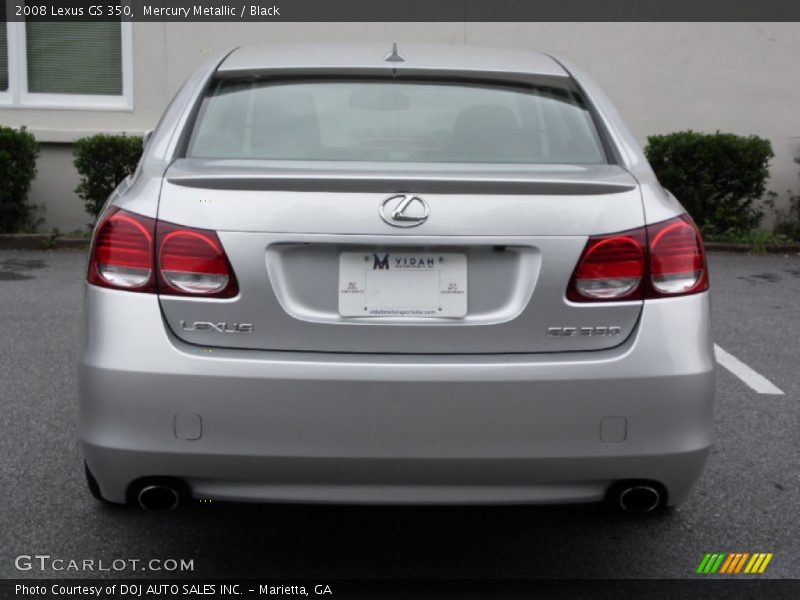 Mercury Metallic / Black 2008 Lexus GS 350