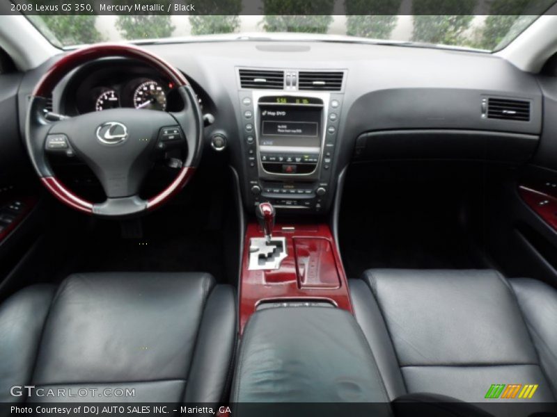 Mercury Metallic / Black 2008 Lexus GS 350