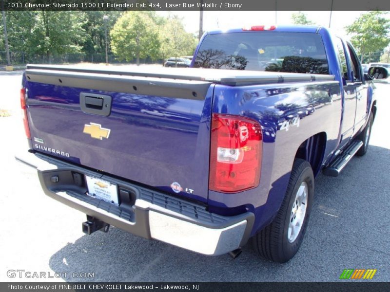 Laser Blue Metallic / Ebony 2011 Chevrolet Silverado 1500 LT Extended Cab 4x4