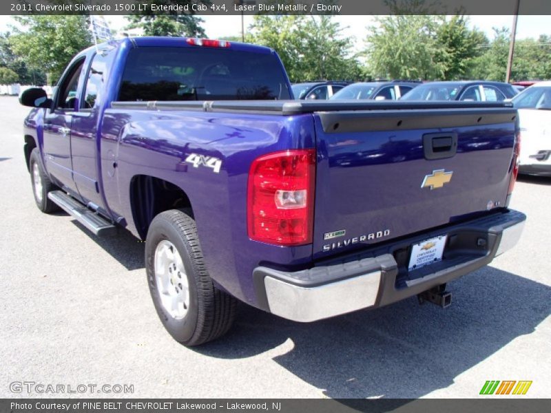 Laser Blue Metallic / Ebony 2011 Chevrolet Silverado 1500 LT Extended Cab 4x4