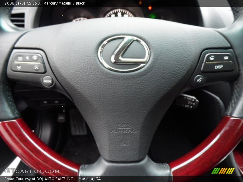 Mercury Metallic / Black 2008 Lexus GS 350