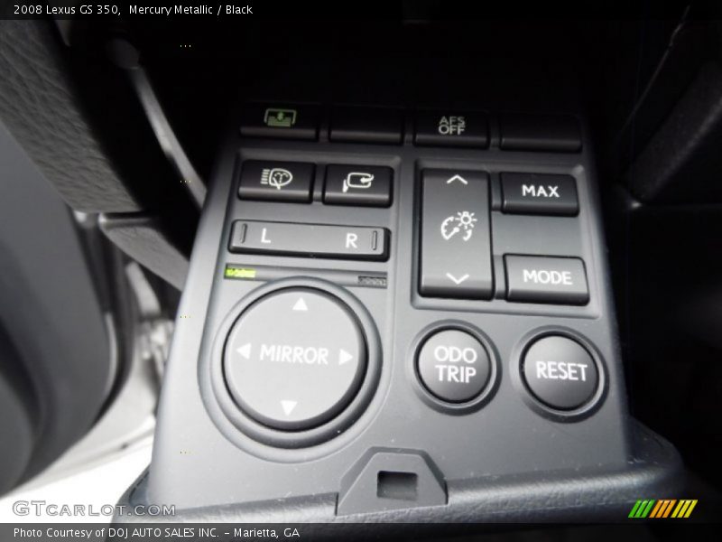 Mercury Metallic / Black 2008 Lexus GS 350