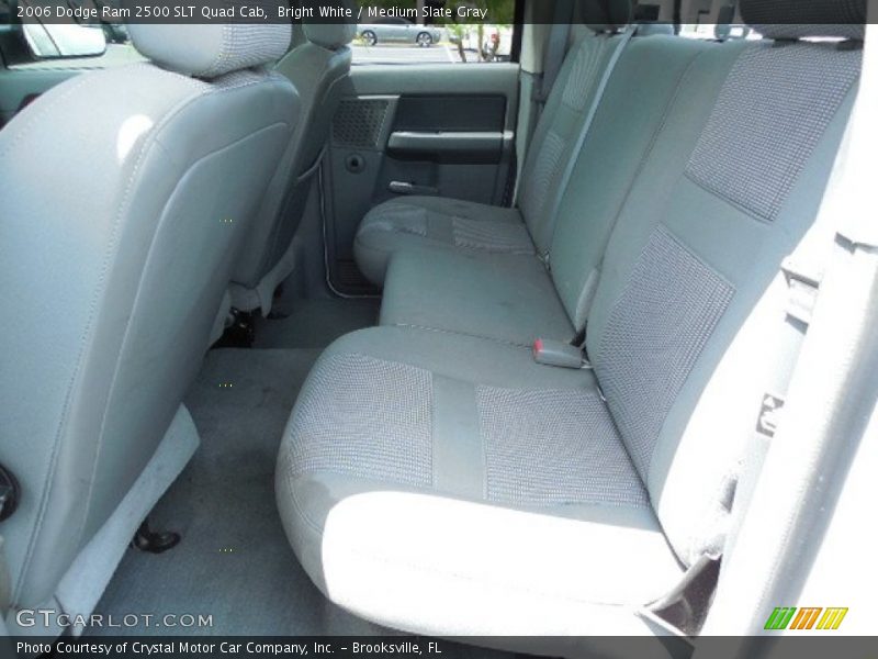 Bright White / Medium Slate Gray 2006 Dodge Ram 2500 SLT Quad Cab