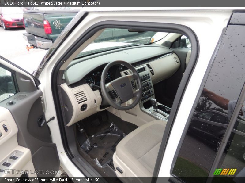 White Suede / Medium Light Stone 2010 Ford Flex SE