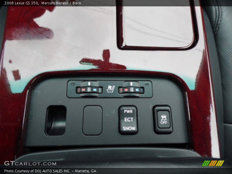 Mercury Metallic / Black 2008 Lexus GS 350