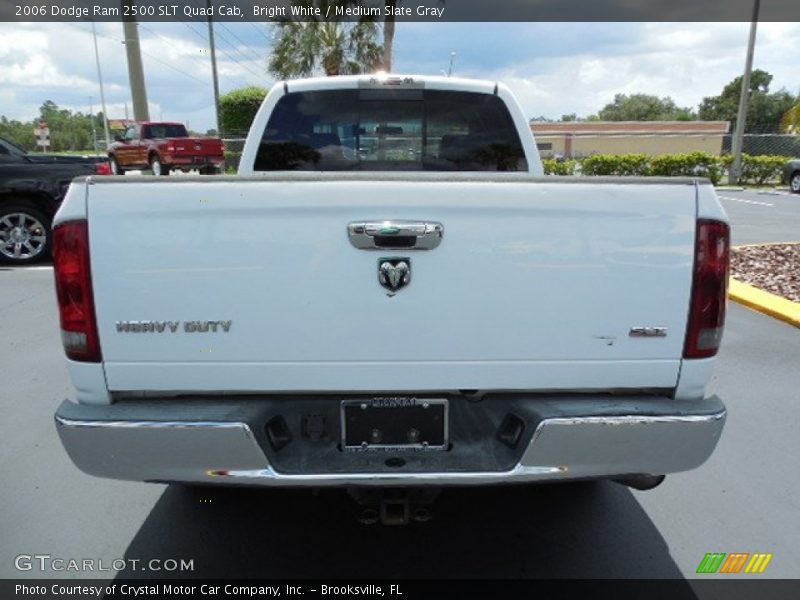 Bright White / Medium Slate Gray 2006 Dodge Ram 2500 SLT Quad Cab