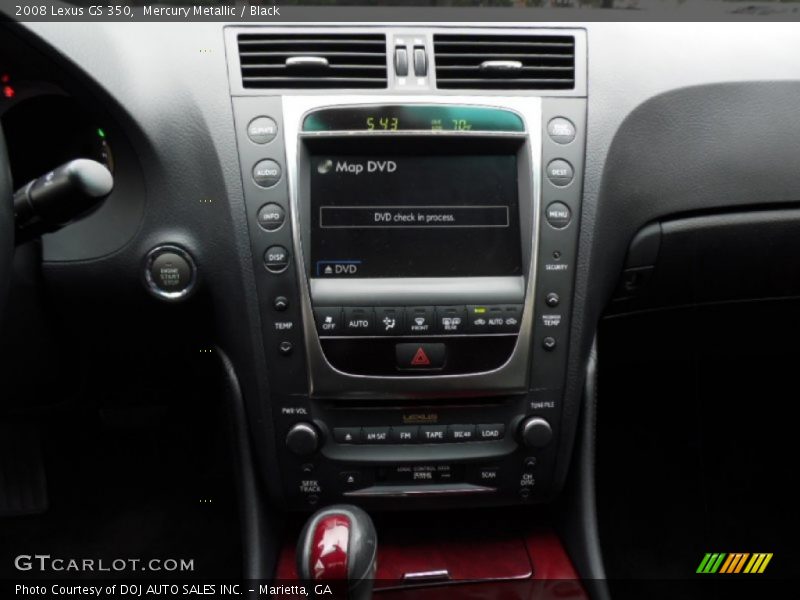 Mercury Metallic / Black 2008 Lexus GS 350