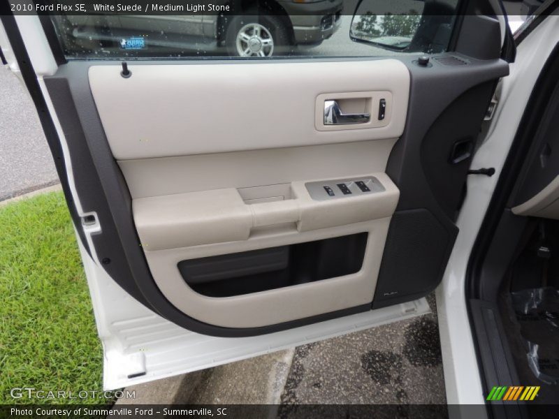 White Suede / Medium Light Stone 2010 Ford Flex SE