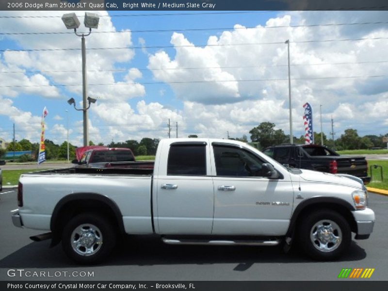 Bright White / Medium Slate Gray 2006 Dodge Ram 2500 SLT Quad Cab