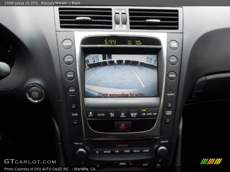 Mercury Metallic / Black 2008 Lexus GS 350