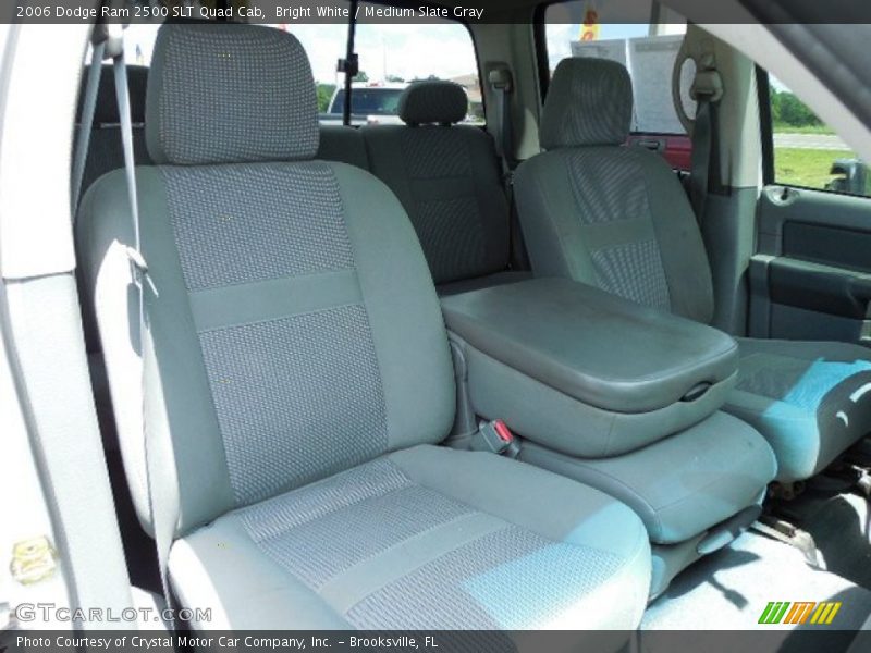 Bright White / Medium Slate Gray 2006 Dodge Ram 2500 SLT Quad Cab