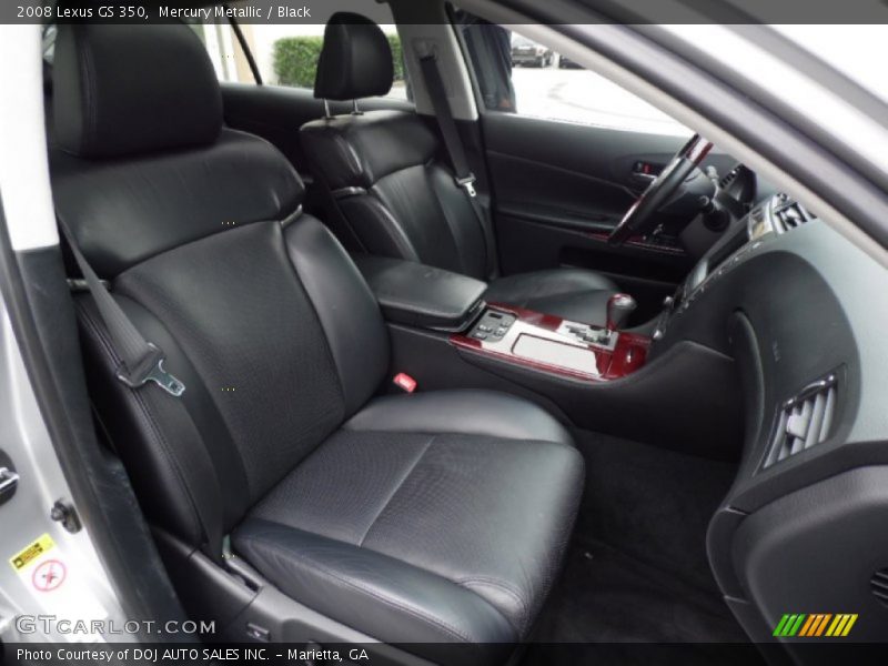 Mercury Metallic / Black 2008 Lexus GS 350