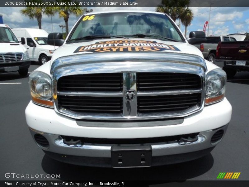 Bright White / Medium Slate Gray 2006 Dodge Ram 2500 SLT Quad Cab