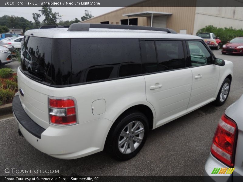 White Suede / Medium Light Stone 2010 Ford Flex SE