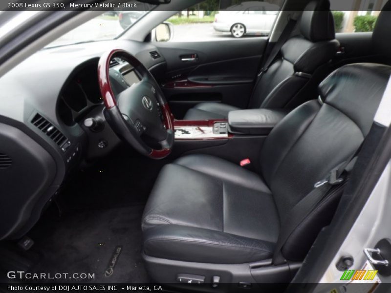 Mercury Metallic / Black 2008 Lexus GS 350