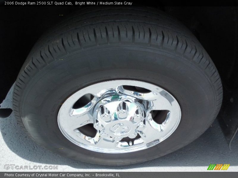 Bright White / Medium Slate Gray 2006 Dodge Ram 2500 SLT Quad Cab