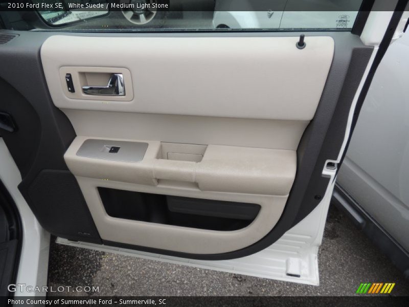 White Suede / Medium Light Stone 2010 Ford Flex SE