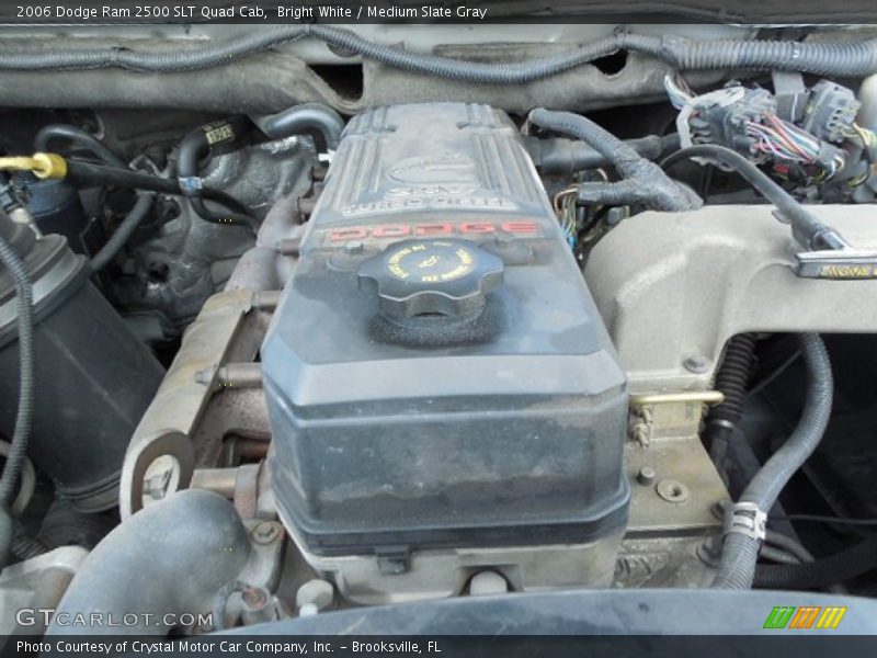 Bright White / Medium Slate Gray 2006 Dodge Ram 2500 SLT Quad Cab