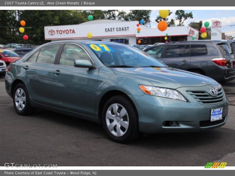Aloe Green Metallic / Bisque 2007 Toyota Camry LE