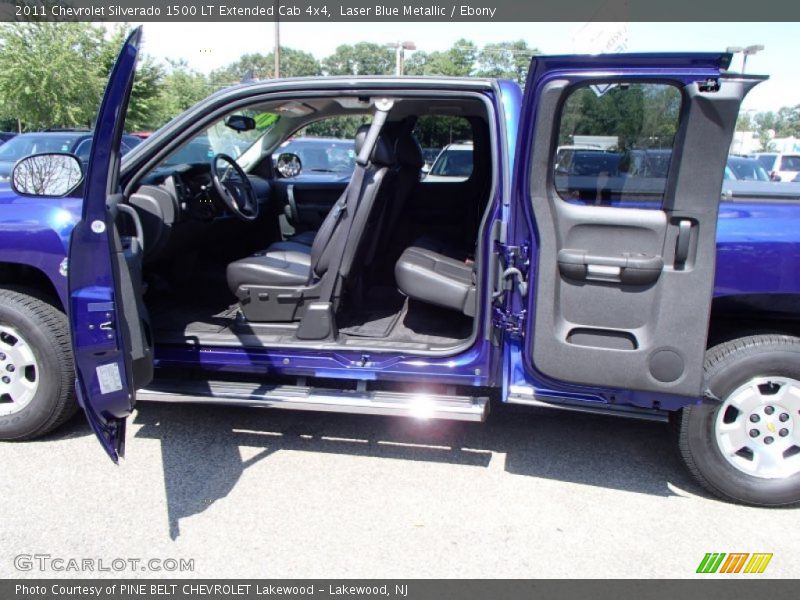 Laser Blue Metallic / Ebony 2011 Chevrolet Silverado 1500 LT Extended Cab 4x4