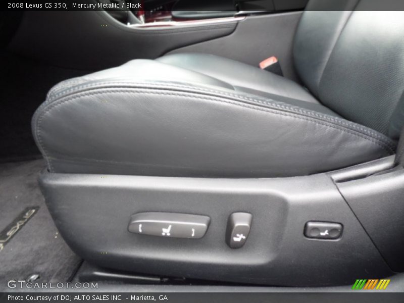 Mercury Metallic / Black 2008 Lexus GS 350