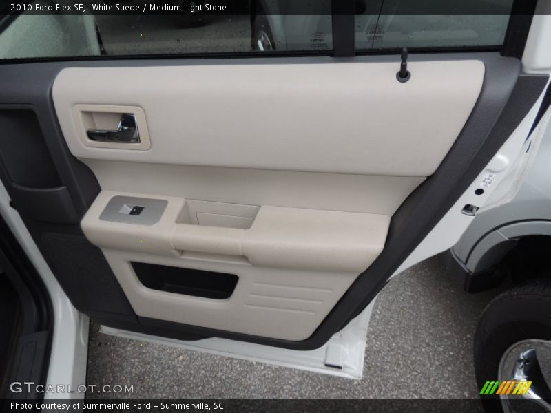 White Suede / Medium Light Stone 2010 Ford Flex SE