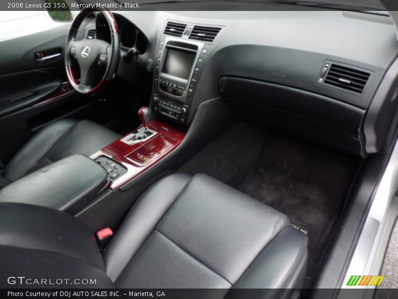 Mercury Metallic / Black 2008 Lexus GS 350