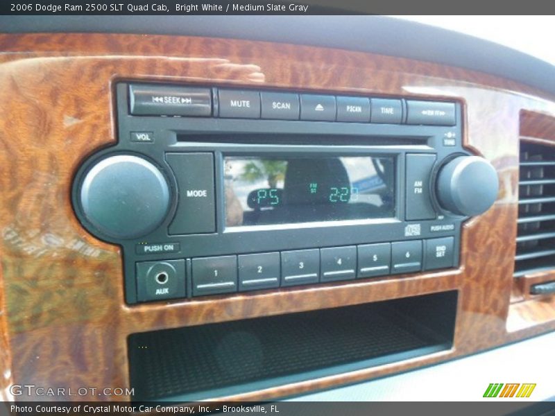 Bright White / Medium Slate Gray 2006 Dodge Ram 2500 SLT Quad Cab