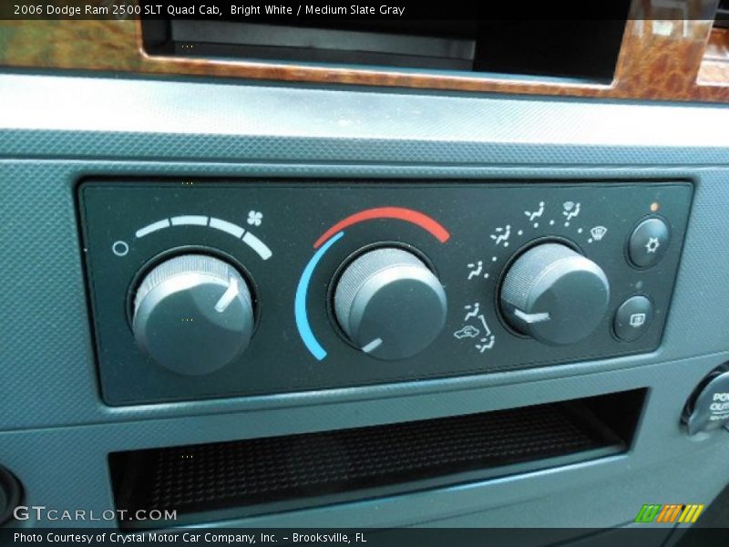 Bright White / Medium Slate Gray 2006 Dodge Ram 2500 SLT Quad Cab