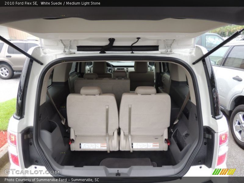 White Suede / Medium Light Stone 2010 Ford Flex SE
