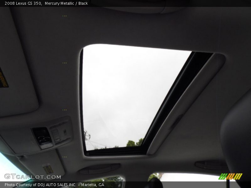 Mercury Metallic / Black 2008 Lexus GS 350