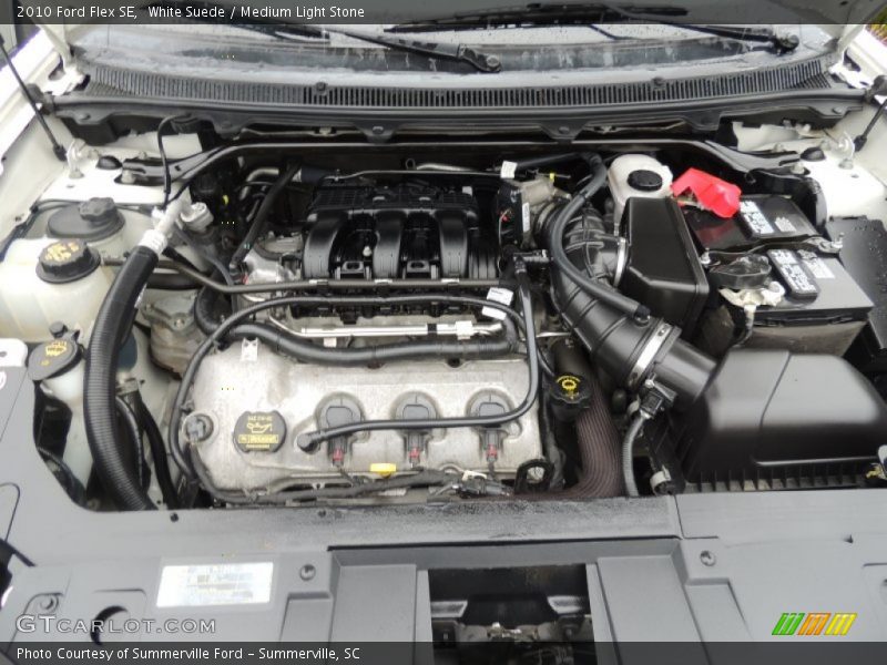White Suede / Medium Light Stone 2010 Ford Flex SE